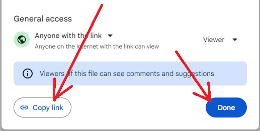 Google Drive Right Click Select Share then Share