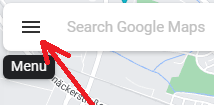 Google Maps Menu Button